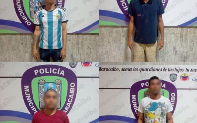 Polimaracaibo detiene a cuatro hombres por llevar envoltorios de droga